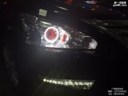 【廣州礪光車(chē)燈】 日產(chǎn)新天籟改氙氣透鏡：天使眼+惡魔眼