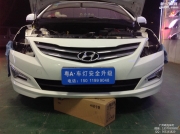 【廣州礪光車燈】現(xiàn)代新瑞納改氙氣透鏡：天使眼+惡魔眼