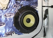 成都汽車音響改裝奧迪A4L——美聲無損音響改裝定制