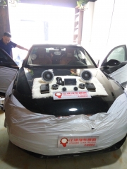 【天津江波】奧迪A6L汽車音響改裝升級丹麥丹拿372