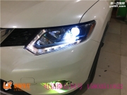 太原全新奇駿車燈改裝海五雙光透鏡 巖崎Pro D1S燈泡 飛利...