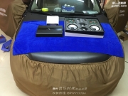 博羅汽車音響改裝 惠州音樂(lè)時(shí)代馬自達(dá)323改裝洛克力量653...