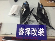 廈門寶馬3系加裝電動(dòng)折疊后視鏡+原廠互聯(lián)駕駛