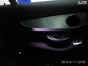 深圳奔馳GLC改裝原廠三色氛圍燈+電動尾門雙桿帶電吸