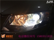 太原明銳大燈改裝奧迪Q5小糸雙光透鏡 歐司朗燈泡 三菱安...