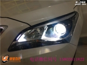 太原現(xiàn)代名圖車燈改裝海五雙光透鏡 巖崎Pro燈泡 飛利浦安定
