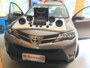 豐田RAV4汽車音響改裝雷貝琴+史泰格音響-深圳賽電汽車音響