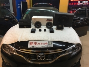 豐田銳志汽車音響改裝丹拿232+捷力低音-深圳賽電汽車音響