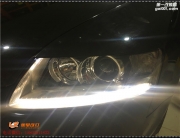 太原奥迪A6车灯改装海五双光透镜 奥兹姆安定器 奥兹姆灯泡