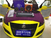 【洛陽世界汽車音響】鈴木雨燕音響改裝德國海螺5.16S—洛...