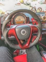 鄭州車易冠專業(yè)改裝升級碳纖維方向盤