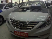 丹東盛海汽車音響現(xiàn)代索納塔升級法國勁浪165A1