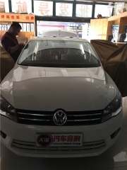 大眾新桑塔納汽車音響改裝弗萊德AF4功放—銀川天誠專業(yè)...