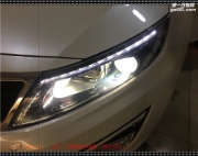 太原起亞K5大燈改裝海拉五雙光透鏡 歐司朗CBI燈泡 歐司朗...