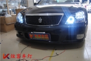 深圳首臺12代皇冠大燈改裝14透鏡，七龍珠，海拉五雙光透鏡