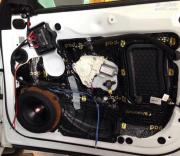 蘇州酷車汽車音響改裝奧迪A6L升級黃金聲學喇叭