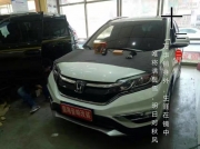 丹東盛海汽車音響改裝本田CRV升級尚音美DSP功放
