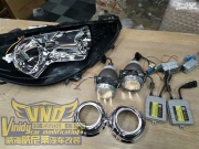 威海標(biāo)致408改Q5透鏡+內(nèi)膽熏黑