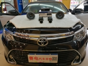 深圳汽車音響改裝豐田凱美瑞音響改裝丹拿音響-深圳賽電...