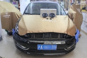 崇明汽車音響改裝 大眾帕薩特改裝伊頓 POW170.2兩分頻 上海...