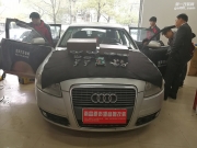 南昌原聲源汽車音響奧迪A6無損改裝升級(jí)德國禾弦