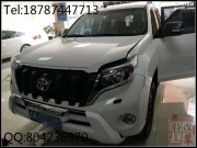 昆明專業(yè)改色-16款豐田霸道全車貼進口艾利亮黑改色膜