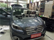 丹東盛海汽車音響改裝斯巴魯傲虎升級勁浪165A1