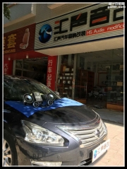 增城汽車音響改裝 增城匯聲日產(chǎn)天籟改裝洛克力量663三分頻
