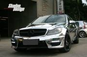 改裝作業(yè) 奔馳C級(jí)C200改裝C63 LOOK 包圍套件