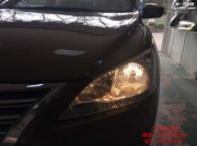 廣州日產(chǎn)改燈  日產(chǎn)軒逸大燈升級(jí)小糸Q5氙氣雙光透鏡