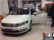 四平車美飾汽車音響改裝大眾CC升級8音度DSP功放