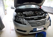 【廣州炫酷車燈】日產(chǎn)軒逸車燈升級改裝，加裝專用日行燈