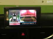 深圳奥迪A6L改装360全景行车记录仪高清倒车影像