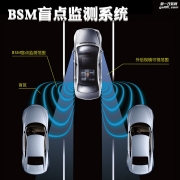 深圳奥迪A6L改装BSM盲点监测并线辅助系统行车变道安全无忧