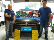 增城汽車音響改裝 廣州賣音樂(lè)大眾途觀改裝意大利ATI精巧6.1