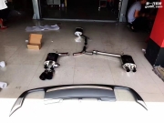 奧迪A4L 改裝RES中尾段雙邊四出高性能排氣系統(tǒng)；