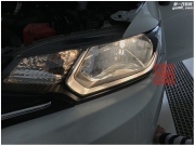 武漢武光改燈 本田GK5飛度改裝雙光透鏡 冰藍(lán)惡魔眼天使眼