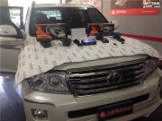 豐田蘭德酷路澤音響改裝升級+隔音降噪-西安上尚汽車音響