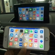 昆明奥迪A6改装手机投屏。