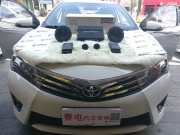 小改裝大享受-豐田卡羅拉汽車改裝升級丹拿音響-深圳賽電...