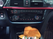 江西寶馬改裝-南昌寶馬320改裝328M方向盤+雙色氛圍燈