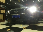江西月福汽車音響改裝英菲尼迪Q50升級(jí)MBQ喇叭
