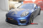 [外觀] 保時(shí)捷帕拉梅拉Panamera Turbo GTS改裝碳纖維前唇 大嘴前杠下巴
