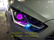 福睿斯車燈升級(jí)LED惡魔眼海拉5透鏡LED日行燈