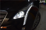 太原凯迪拉克XT5车灯改装全新进口海拉五透镜欧司朗灯泡 ....
