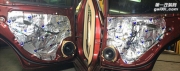 廈門豐田銳志汽車音響改裝升級丹拿232史泰格音響案例【...