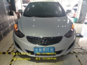 現(xiàn)代朗動(dòng)車燈改海拉5透鏡歐司朗66144氙燈