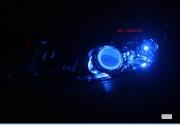 本田2012款思域改海拉3双光透镜+蓝色恶魔眼+示宽灯