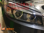 太原起亞索蘭托L車燈改裝海拉五透鏡 歐司朗CBI燈泡 歐司...