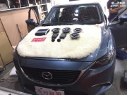 佛山市順德永日汽車音響改裝 馬自達(dá)3改裝丹拿232二分頻 ...